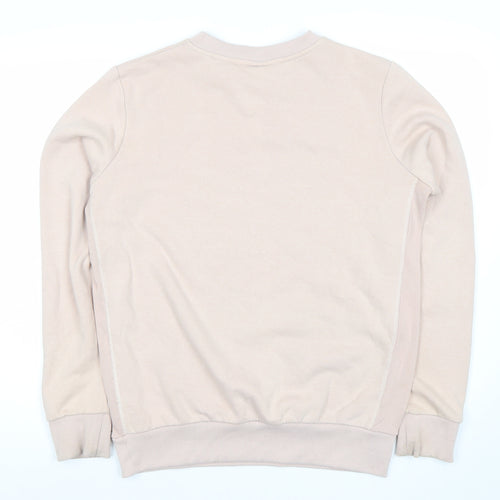 Umbro Womens Beige Pullover Logo Sweatshirt Size M Long Sleeve