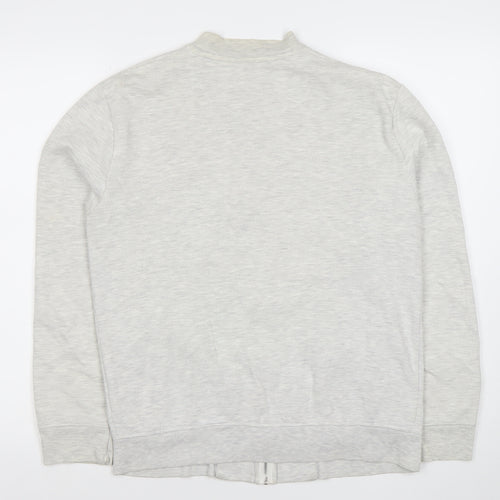 Burton Menswear London Men's Grey Full Zip Sweatshirt Small