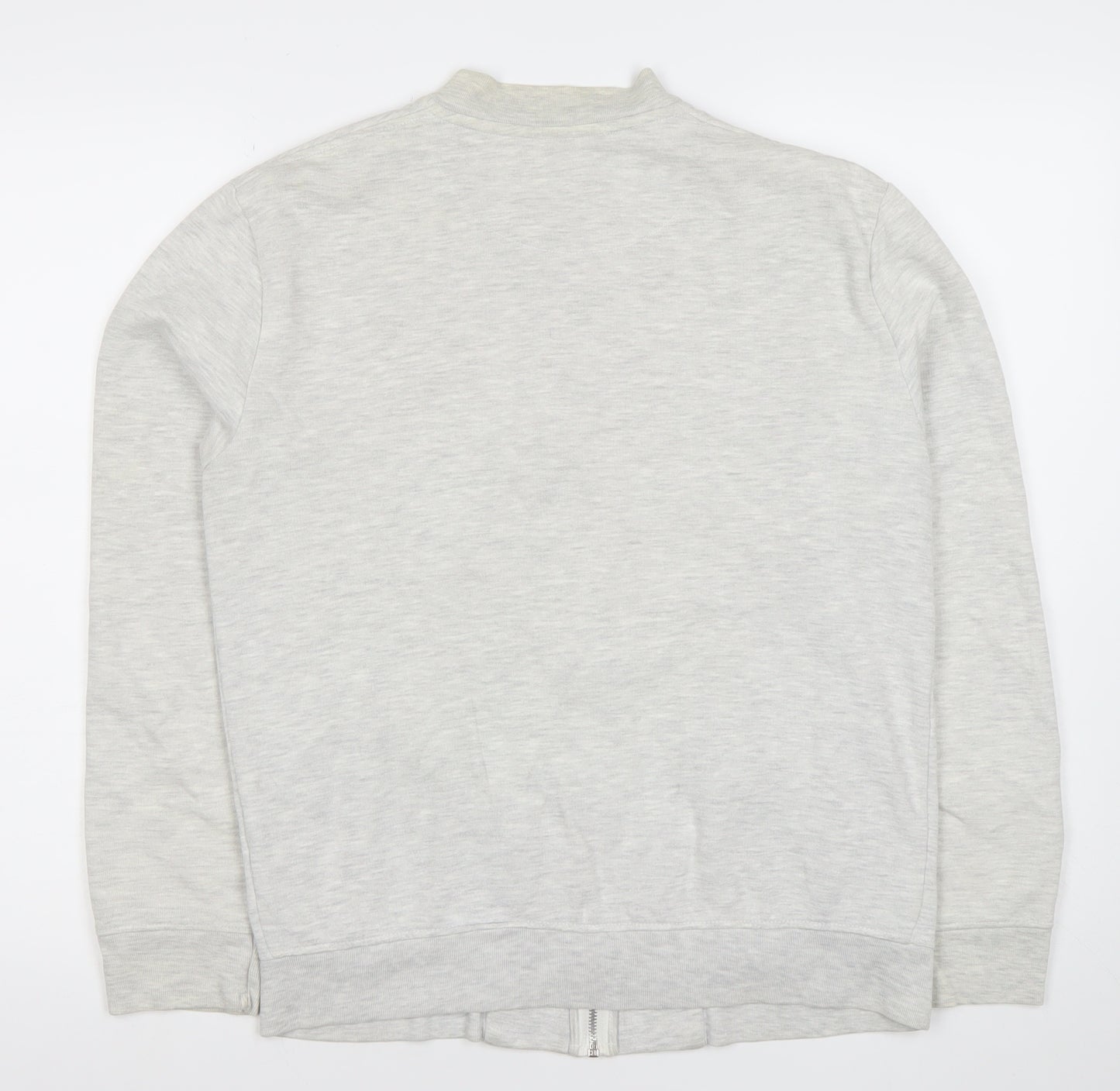 Burton Menswear London Men's Grey Full Zip Sweatshirt Small