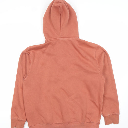 Zara Boys Brown 13-14 Years Pullover Hoodie with 1/2 Zip