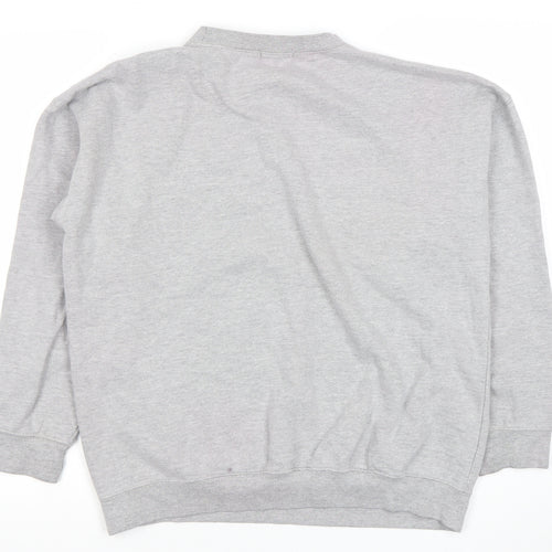 PrettyLittleThing Womens Grey Small Pullover Sweatshirt Tennis Logo