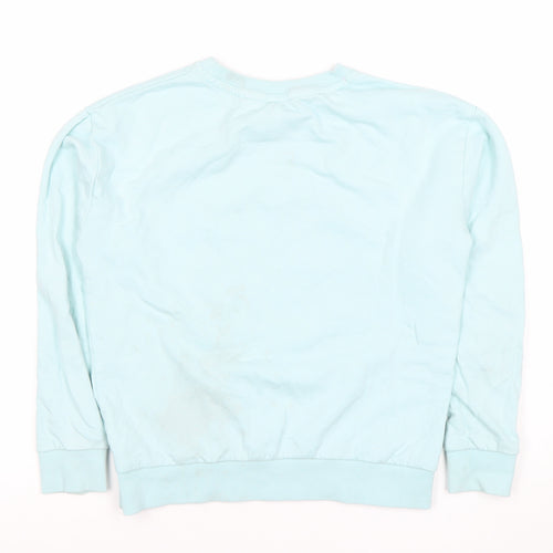 Primark Disney Girls Blue Stitch Sweatshirt 10 Years Pullover Christmas