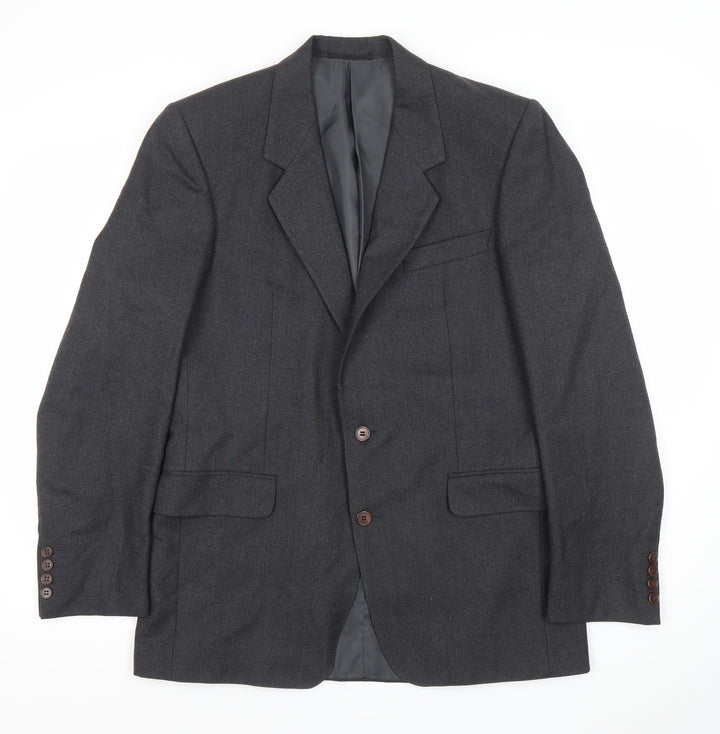 The Gold Collection Men's Multicoloured Stripes Wool Blazer Jacket 40R Classic Fit