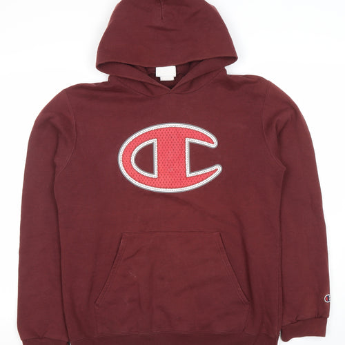 Champion Men’s Red Pullover Hoodie XL Logo Graphic Sportswear
