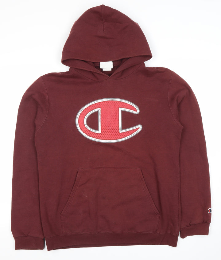 Champion Men’s Red Pullover Hoodie XL Logo Graphic Sportswear