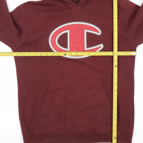 Champion Men’s Red Pullover Hoodie XL Logo Graphic Sportswear