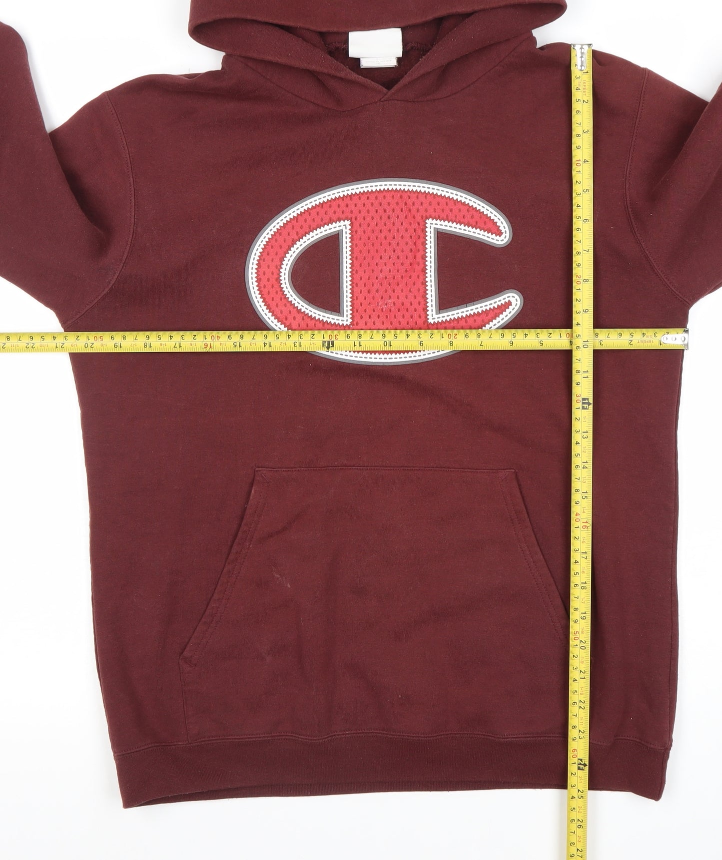 Champion Men’s Red Pullover Hoodie XL Logo Graphic Sportswear