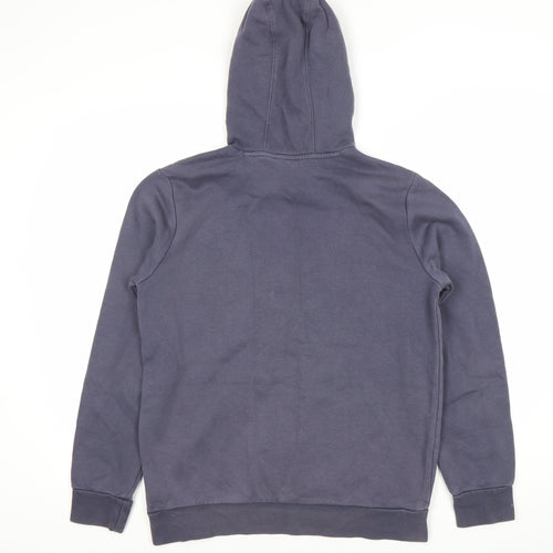 Adidas Boys Blue Pullover Hoodie 13-14 Years Logo Sports Casual