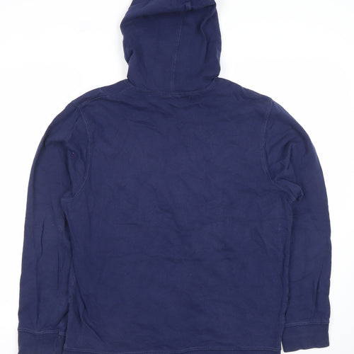 Batman Men’s Blue Pullover Hoodie Medium Graphic Print Superhero