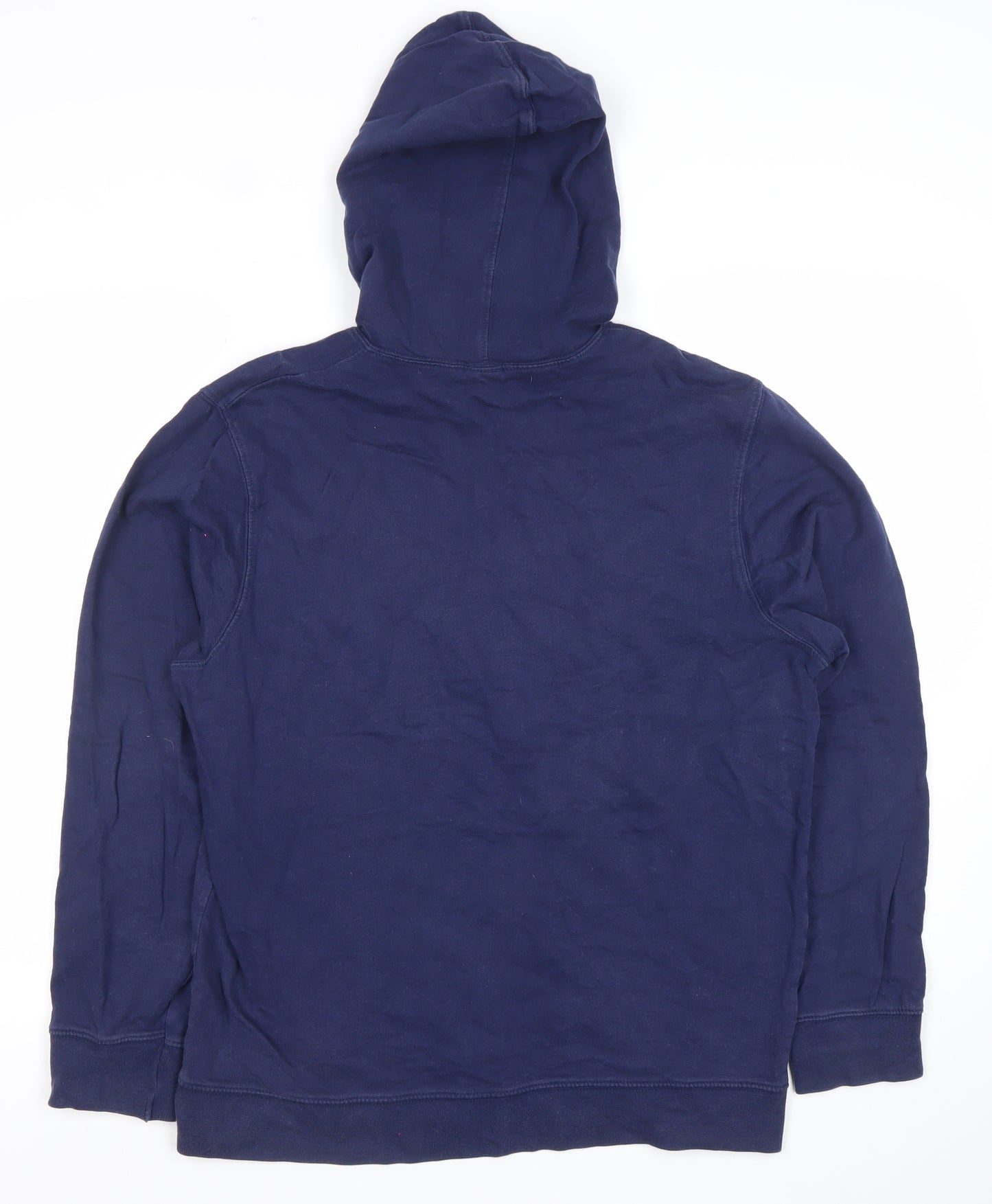 Batman Men’s Blue Pullover Hoodie Medium Graphic Print Superhero