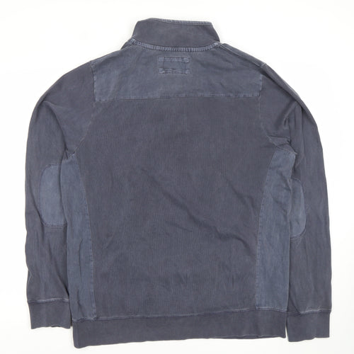 Peter Storm Men’s Blue Henley Sweatshirt Medium Long Sleeve