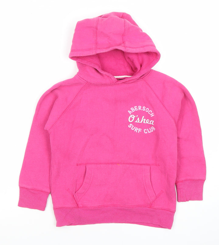O'Shea Girls Pink Pullover Hoodie Size 10 Years Surf Club Graphic