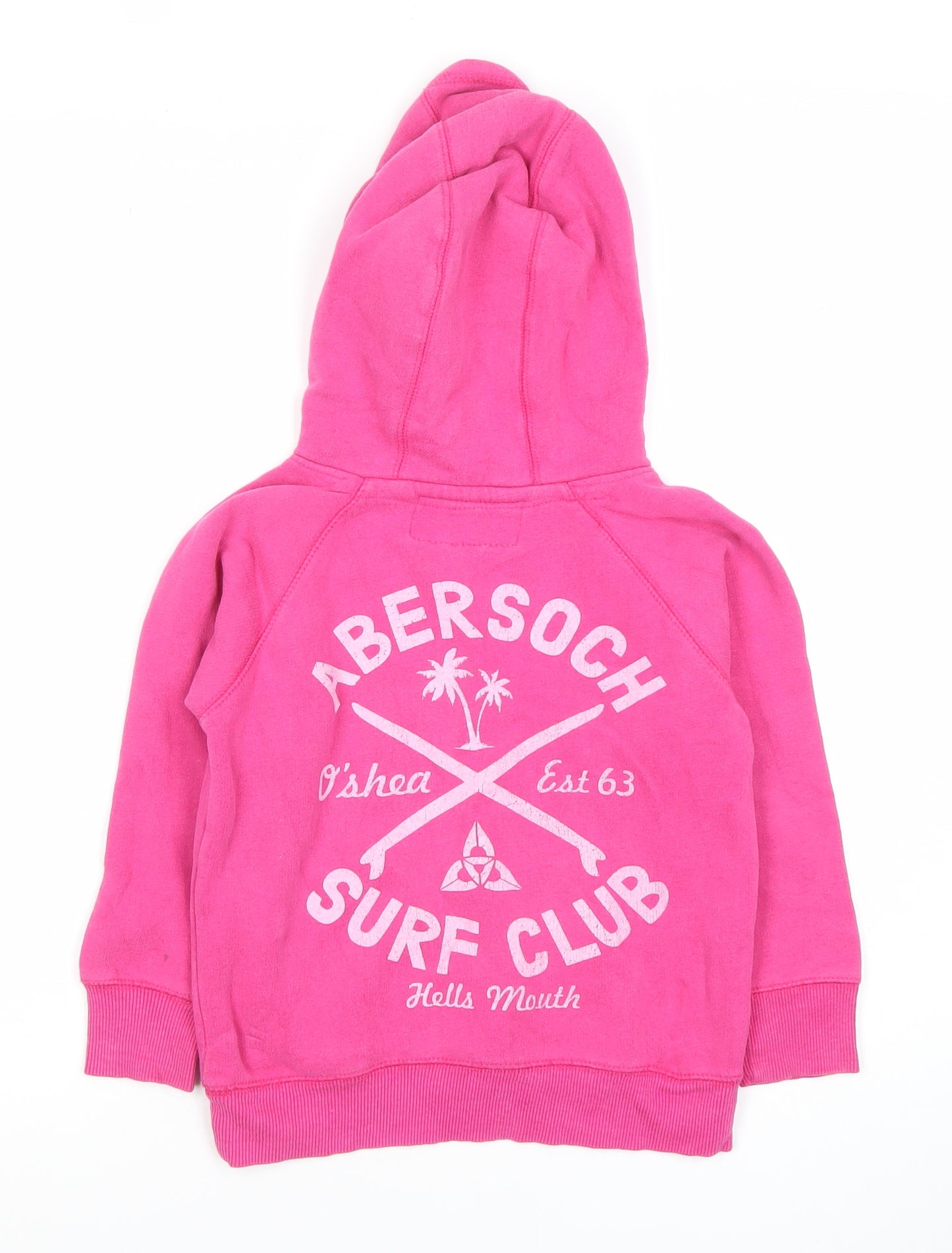 O'Shea Girls Pink Pullover Hoodie Size 10 Years Surf Club Graphic