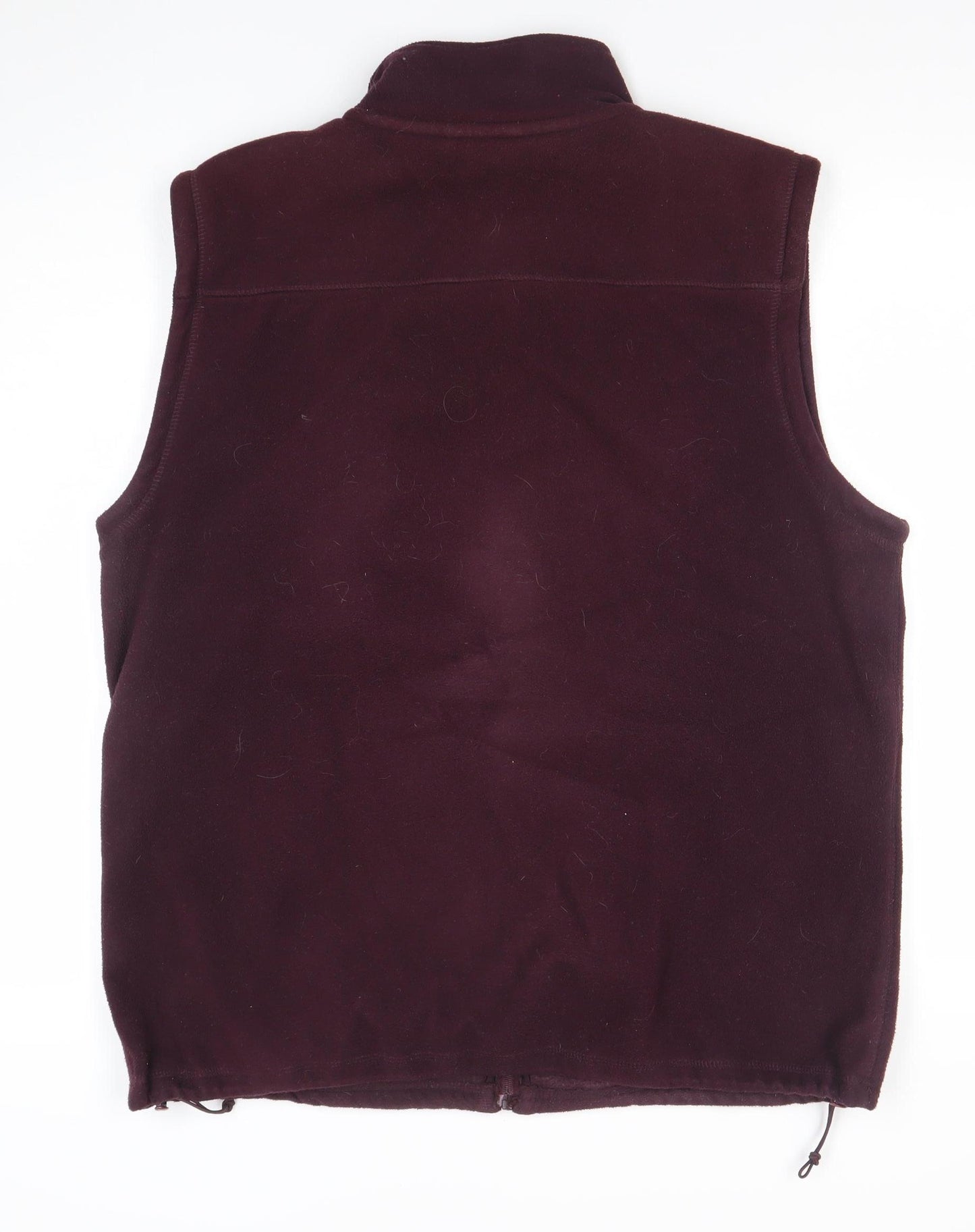 James Pringle Men's Brown Fleece Waistcoat L Full Zip Pockets