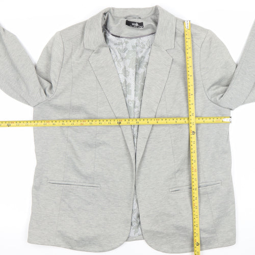 Wallis Women’s Grey Blazer Jacket Size 16 Regular Workwear