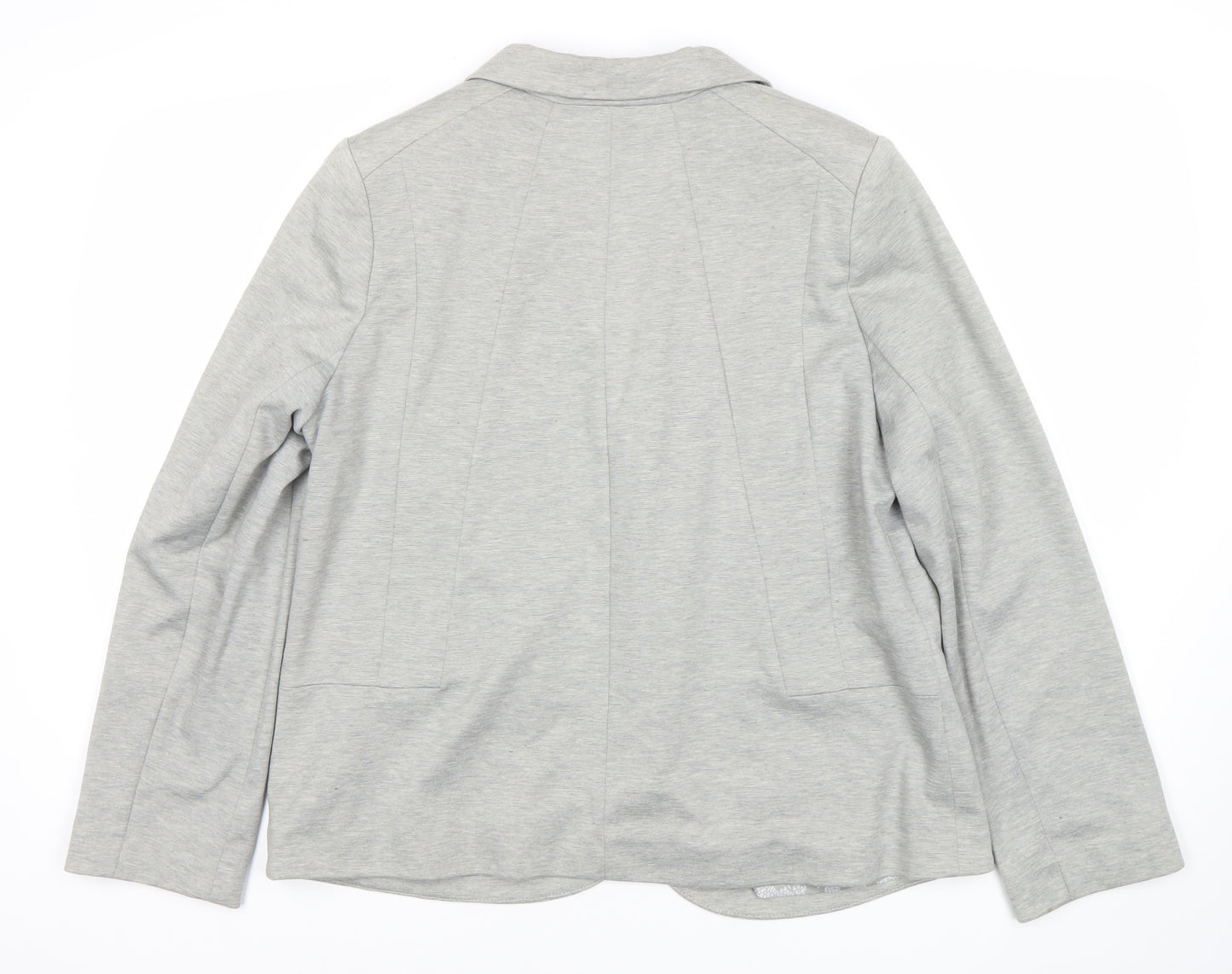 Wallis Women’s Grey Blazer Jacket Size 16 Regular Workwear