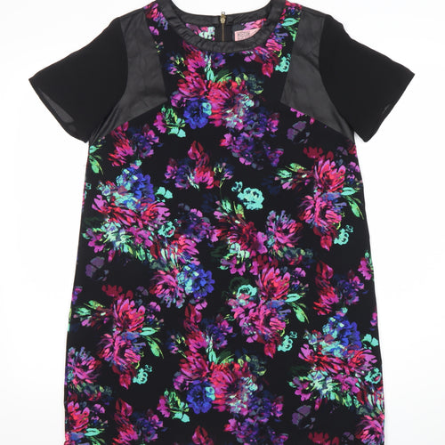 Neon Rose Womens Multicoloured Floral Shift Dress Size 10
