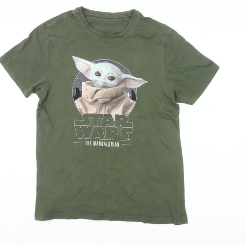 George Men’s Star Wars Mandalorian Green T-Shirt Size S