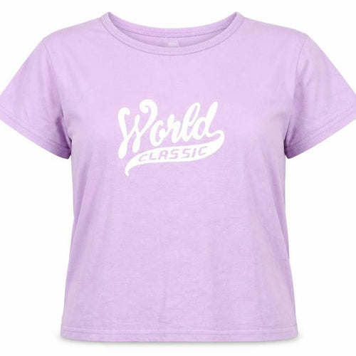GAP Women’s Purple Cotton T-Shirt L Crew Neck Short Sleeve Casual
