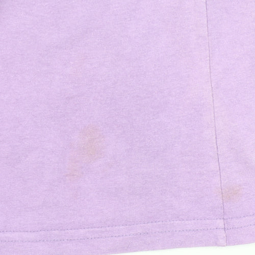 GAP Women’s Purple Cotton T-Shirt L Crew Neck Short Sleeve Casual
