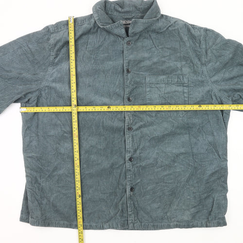 Tu Men's Green Corduroy 3XL 51-53" Long Sleeve Button-Up Shirt