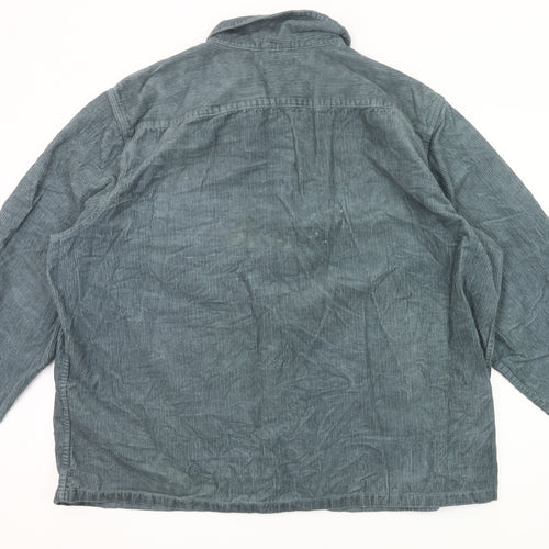 Tu Men's Green Corduroy 3XL 51-53" Long Sleeve Button-Up Shirt