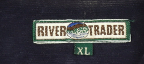 River Trader Men’s Blue Corduroy Button-Up Shirt XL Long Sleeve