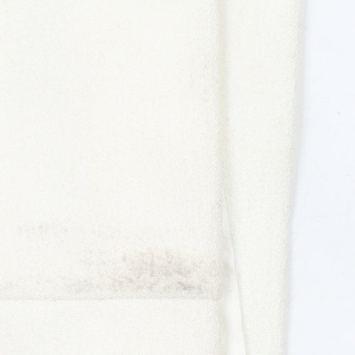 Vince Camuto Womens White Off Shoulder Sheath Dress Size 12