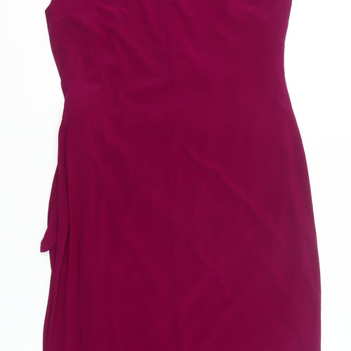 Planet Womens Pink Size 14 Sheath Knee Length Formal Dress