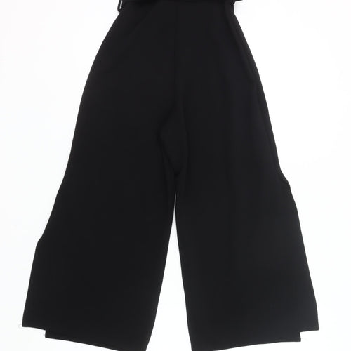 Boohoo Women’s Black Strapless Wide Leg Jumpsuit UK 6 Petite