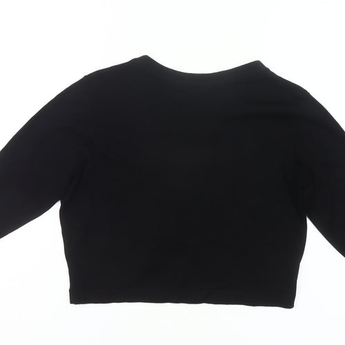 Principles Women’s Black Viscose Blend V-Neck Cardigan Size 14