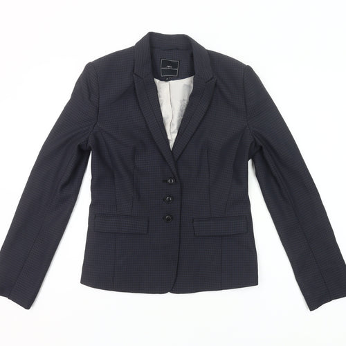 Next Womens Blue Size 8 Slim Fit Single-Breasted Suit Jacket