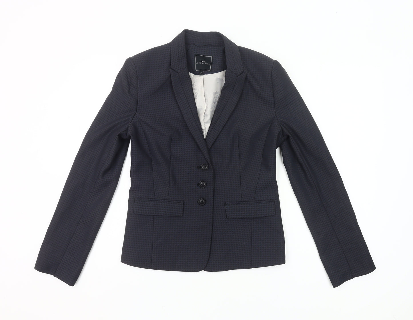Next Womens Blue Size 8 Slim Fit Single-Breasted Suit Jacket