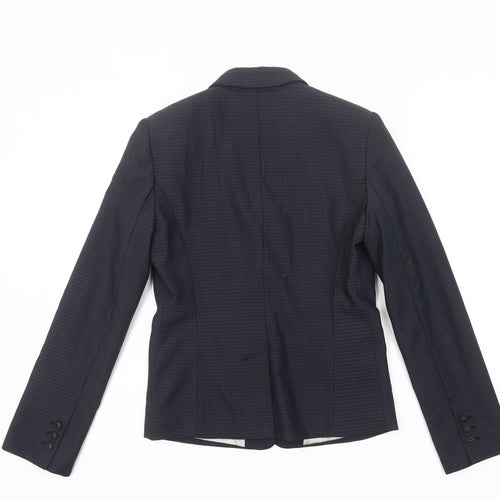Next Womens Blue Size 8 Slim Fit Single-Breasted Suit Jacket