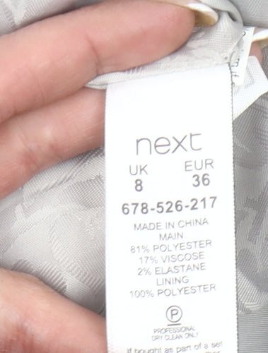 Next Womens Blue Size 8 Slim Fit Single-Breasted Suit Jacket