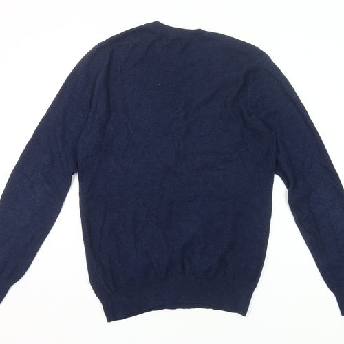 Feraud Men’s Blue Cotton Crew Neck Jumper Size S Long Sleeve