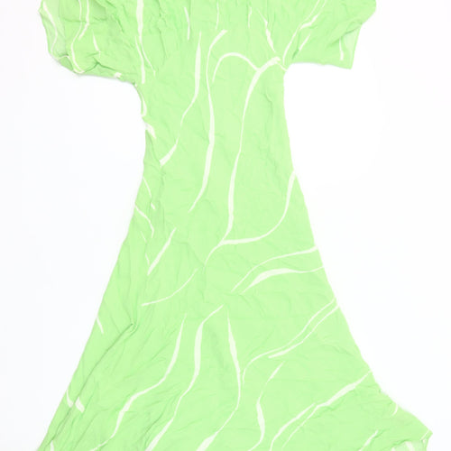 Marks and Spencer Women Green Size 6 Fit & Flare Midi Dress