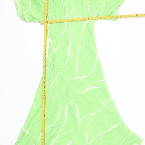 Marks and Spencer Women Green Size 6 Fit & Flare Midi Dress