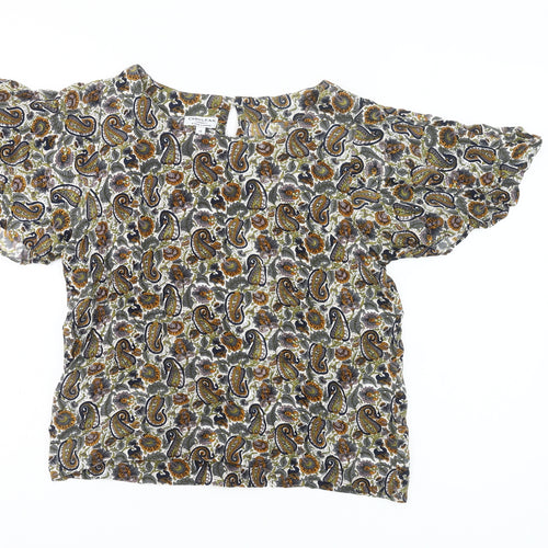 Cerulean Women’s Multicoloured Paisley Blouse Size 14 Rayon Tunic