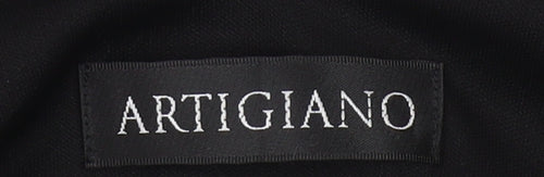 Artigiano Womens Black Sequin V-Neck Camisole Top Size 16