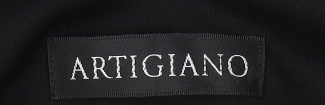 Artigiano Womens Black Sequin V-Neck Camisole Top Size 16