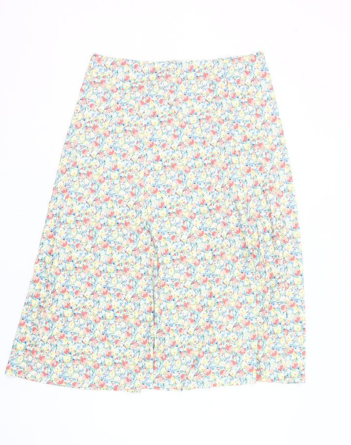 Cotswold Collections Women’s Multicoloured Floral A-Line Cotton Skirt XL
