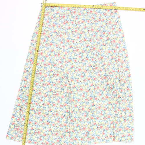 Cotswold Collections Women’s Multicoloured Floral A-Line Cotton Skirt XL