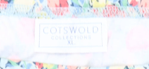Cotswold Collections Women’s Multicoloured Floral A-Line Cotton Skirt XL