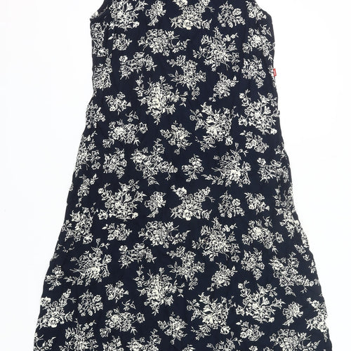 Jackpot Women’s Blue Floral Sleeveless Shift Dress Size S