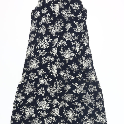 Jackpot Women’s Blue Floral Sleeveless Shift Dress Size S