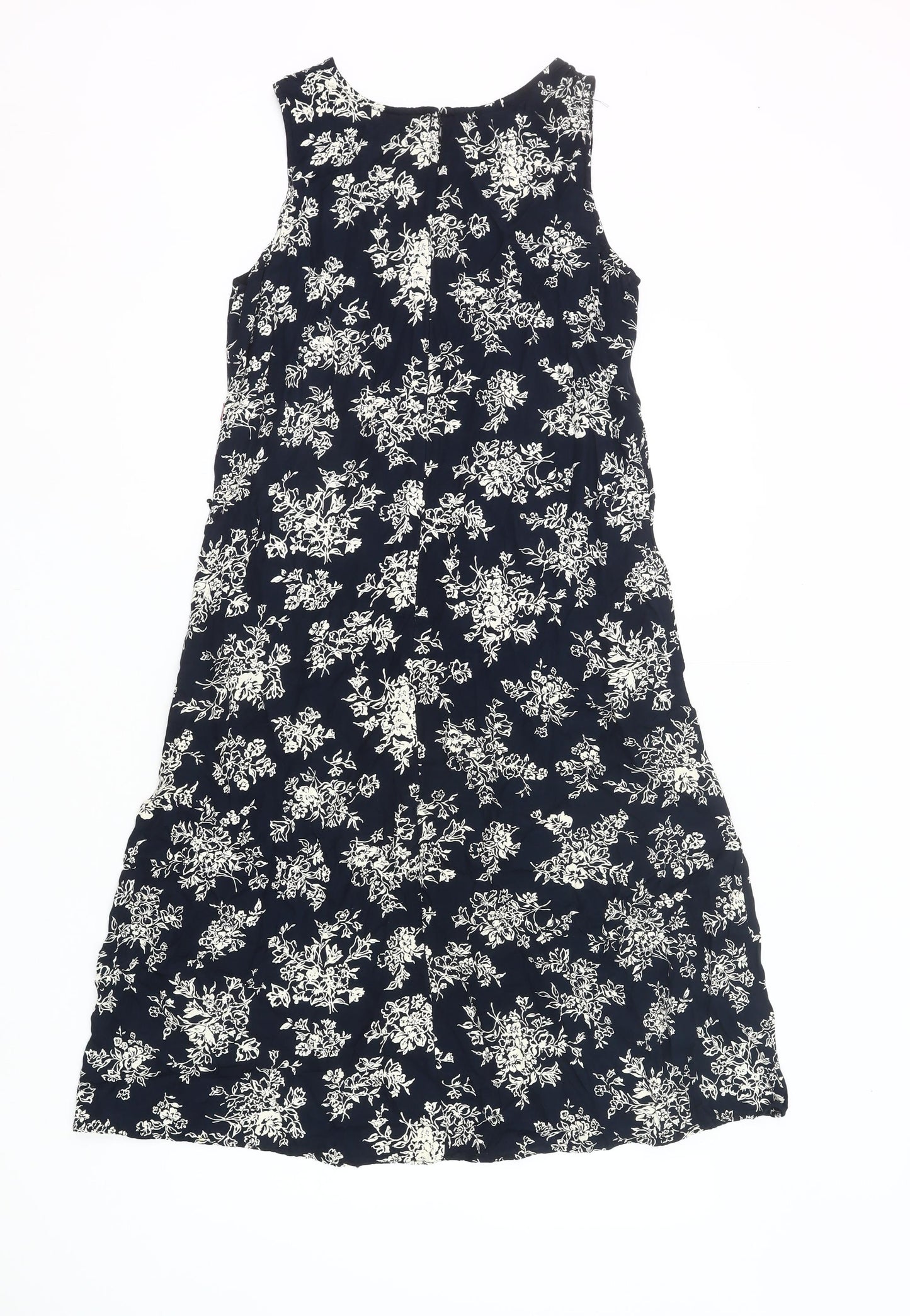 Jackpot Women’s Blue Floral Sleeveless Shift Dress Size S