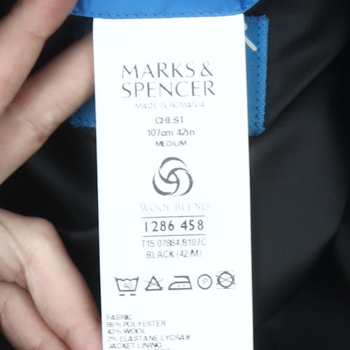Marks and Spencer Men’s Black 42” M Shawl Lapel Tuxedo Suit Jacket