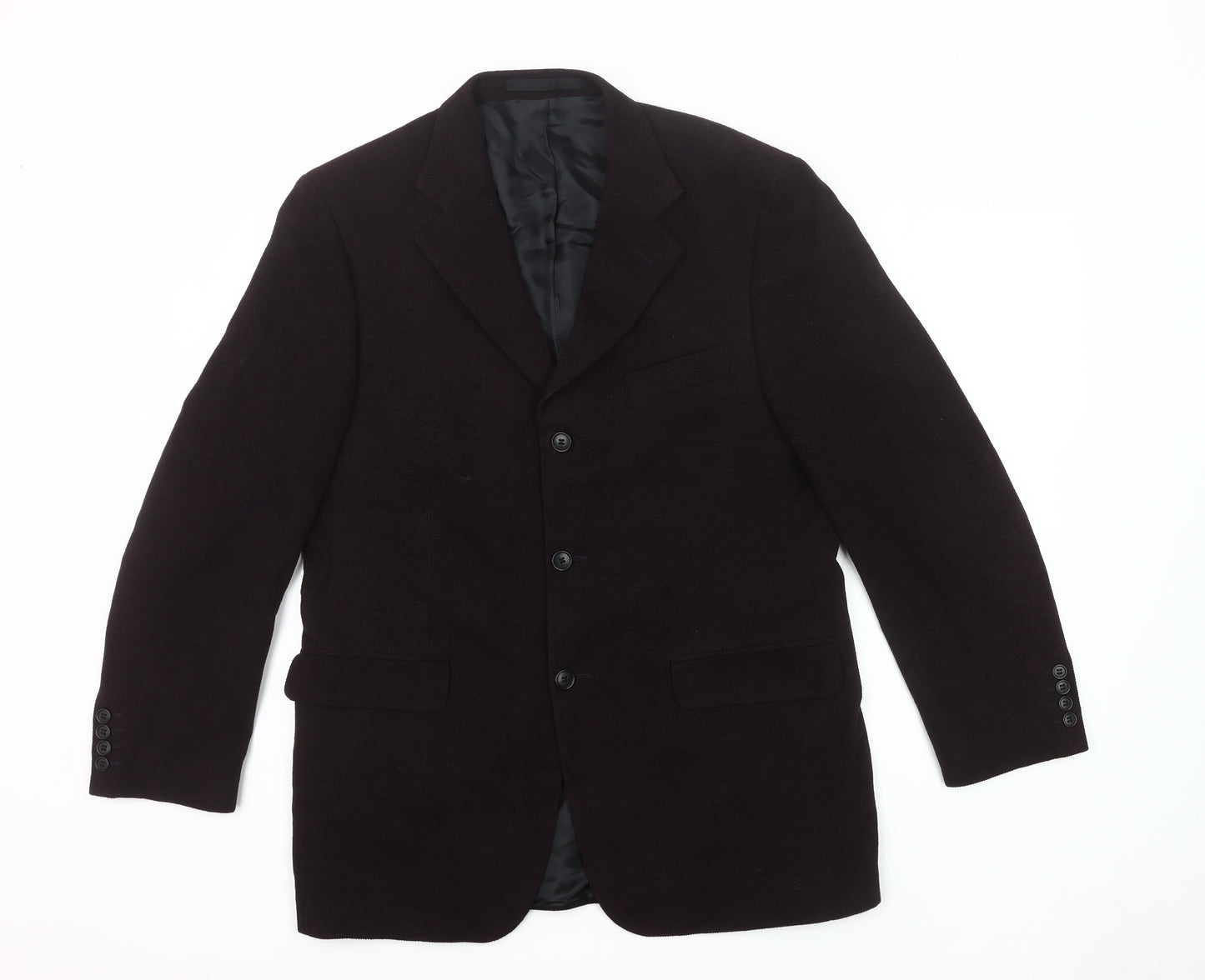 Marks and Spencer Men’s Plum Blazer Jacket 40 Chest Medium Wool Blend