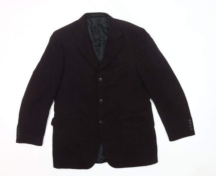 Marks and Spencer Men’s Plum Blazer Jacket 40 Chest Medium Wool Blend